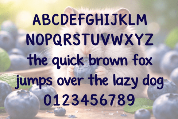 Berry the Hamster Font - Preview 1