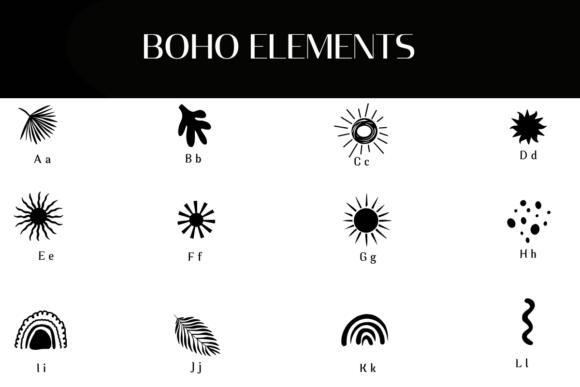 Boho Elements Font - Preview 1