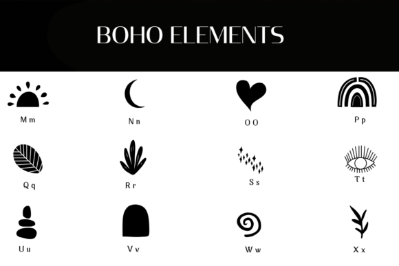 Boho Elements Font - Preview 2