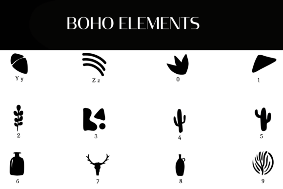 Boho Elements Font - Preview 3