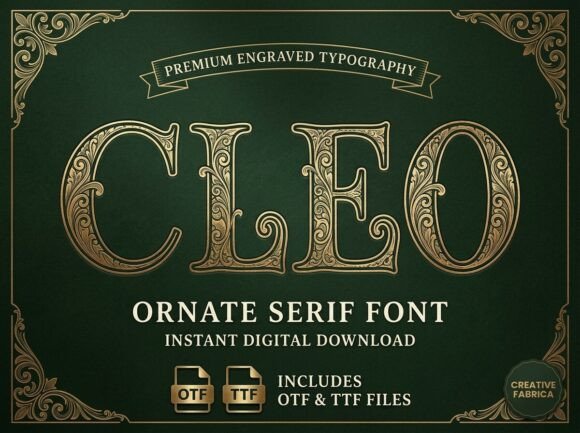 Cleo Font - Preview 1