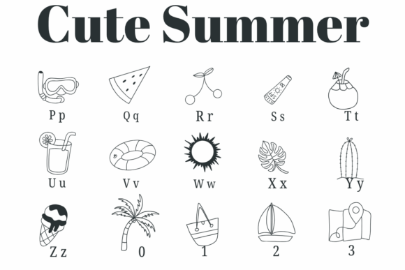 Cute Summer Font - Preview 2