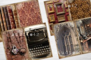 Dark Academia Junk Journal Kit Graphic by DreamStudio42 · Creative Fabrica