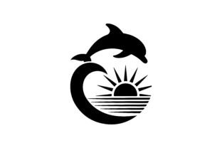 Dolphin Sunset SVG Bundle Ocean Design Graphic by GFX_Creatives ...