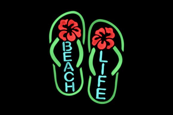 Flip Flop Beach Life · Creative Fabrica
