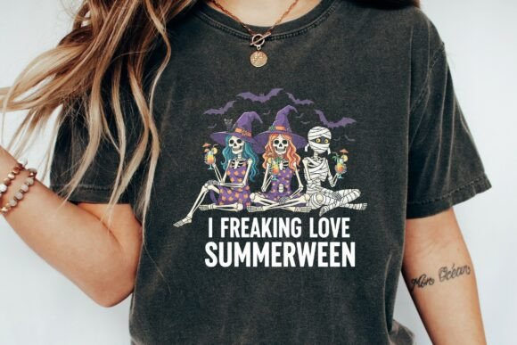 Funny Skeleton Summerween T-shirt PNG Gráfico Diseños de Camisetas Por gregoraciiart