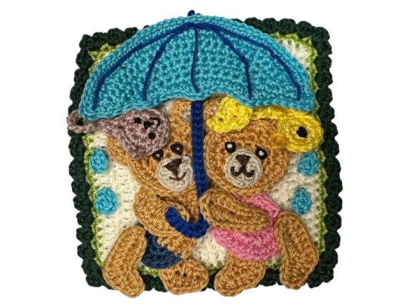 Granny Square Bear 9 Crochet Pattern