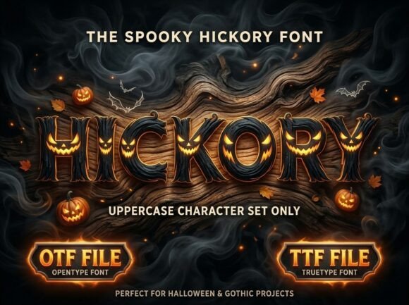 Hickory Font PNG with transparent background - Preview 2
