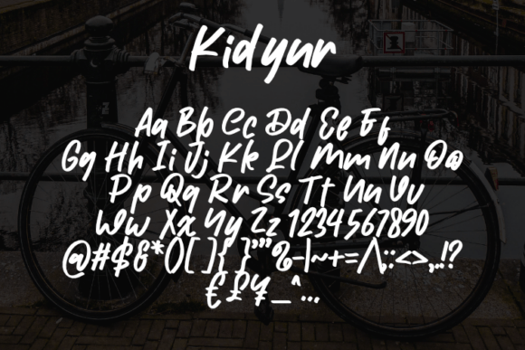 Kidyur Font PNG with transparent background - Preview 1