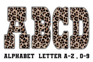 Leopard Alphabet Letters and Number Graphic by superdong_nu · Creative ...