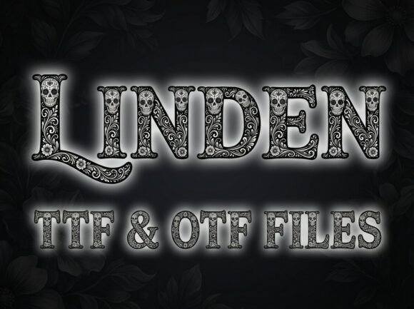 Linden Font PNG with transparent background - Preview 2