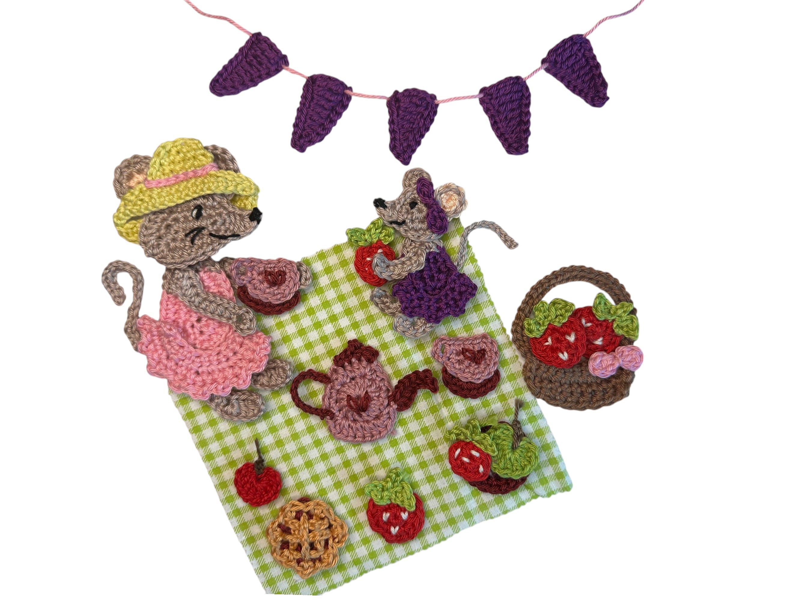 Mouse Picnic Crochet Pattern