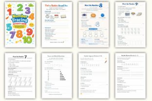 Number Tracing Activity Book Graphic by KDPLab · Creative Fabrica
