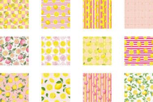 Pink Lemon Digital Paper Graphic by Designstock · Creative Fabrica