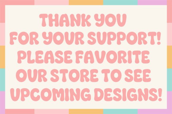 Puffy Chunk Font PNG with transparent background - Preview 5