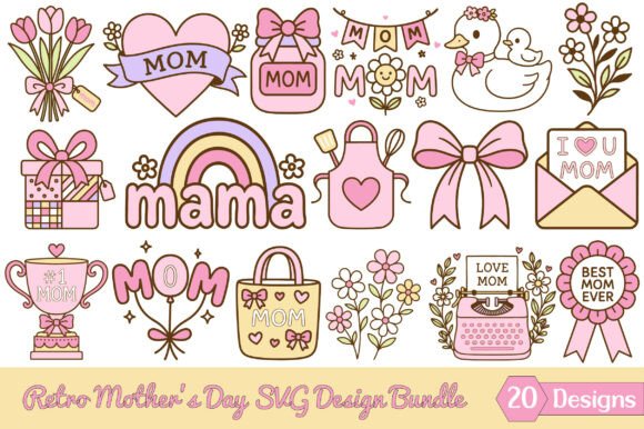 175 Mothers Day Bundle Svg Designs & Graphics