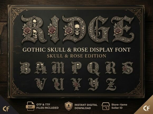 Ridge Font font preview - 1