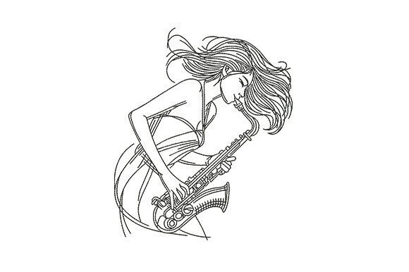 Saxophone Musician Woman