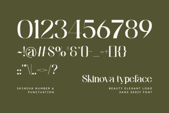 Skinova Font PNG with transparent background - Preview 2
