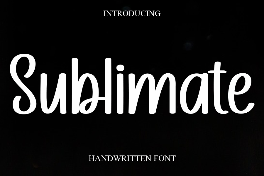 Sublimate Font