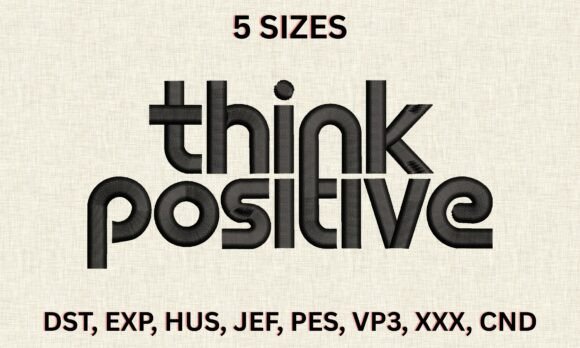 Think Positive Pattern Design