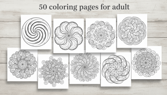 50 Art Meditation Coloring Pages PDF