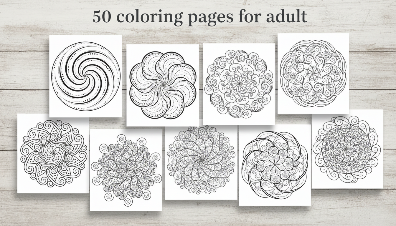 50 Art Meditation Coloring Pages PDF