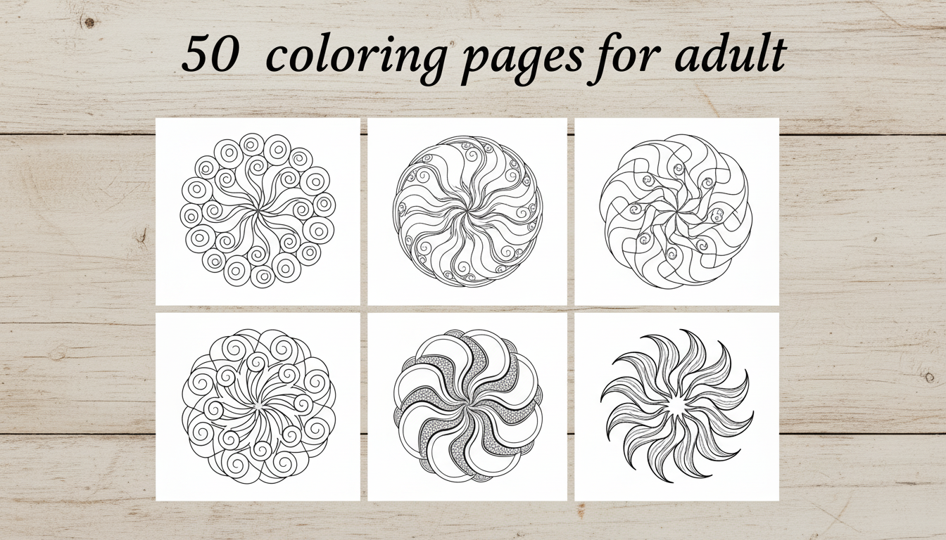 50 Art Meditation Coloring Pages PDF