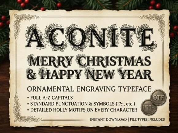 Aconite Font - Preview 1