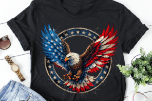 American Eagle Flag PNG Shirt Graphic by Design Art · Creative Fabrica
