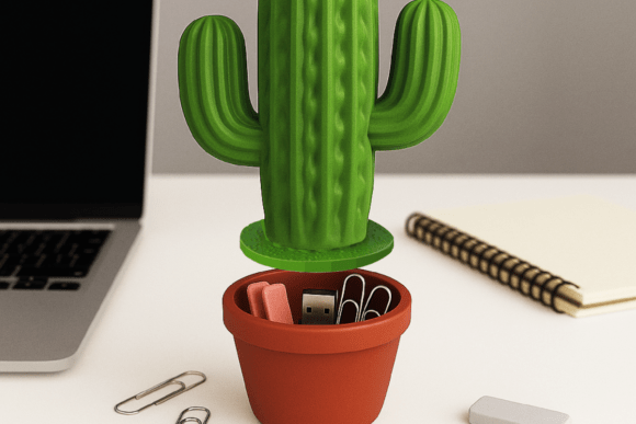 Cactus Organizer Decor 3D Printing By Woow Concept