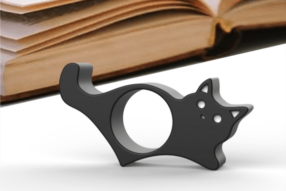 Cat Book Page Holder 3D Printing By Woow Concept