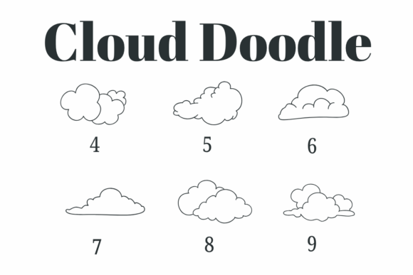 Cloud Doodle Font - Preview 3