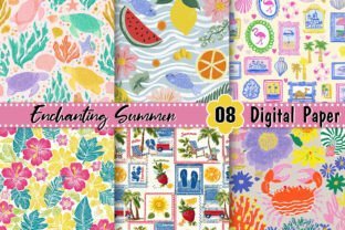 Enchanting Summer Digital Paper Graphic by Artistic Garden · Creative ...