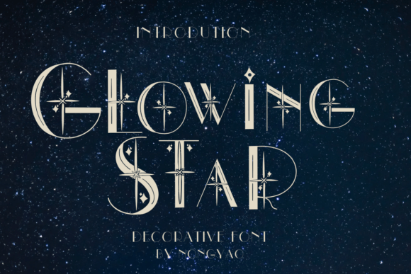 Glowing Star Font