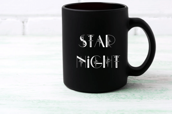 Glowing Star Font PNG with transparent background - Preview 5