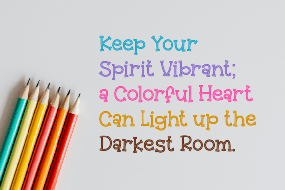 Joyful Twisting Font PNG with transparent background - Preview 2