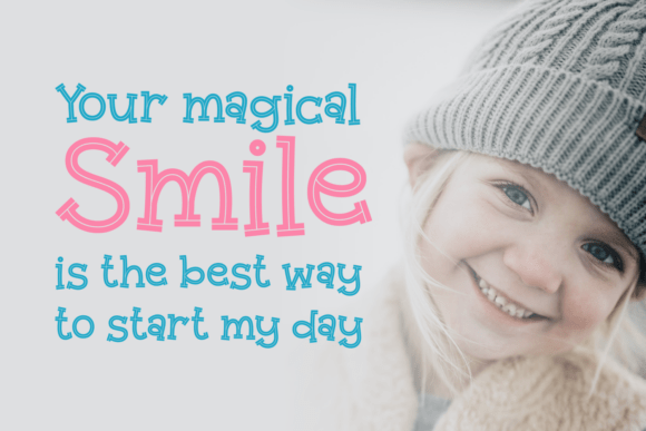 Joyful Twisting Font PNG with transparent background - Preview 3