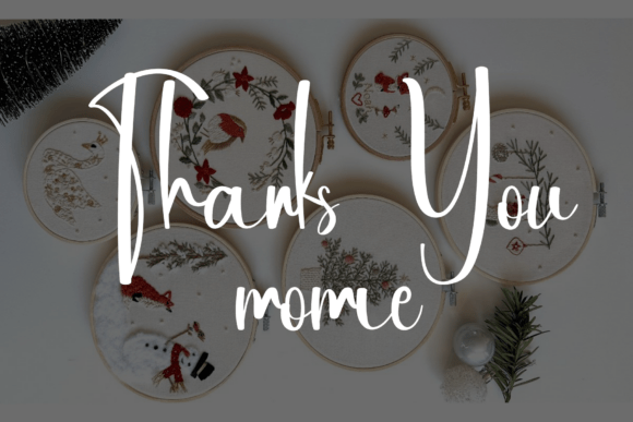 Knitting Enchanting Font PNG with transparent background - Preview 5