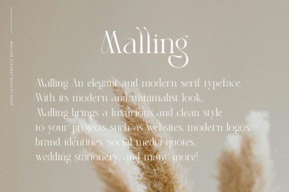 Malling Font PNG with transparent background - Preview 2