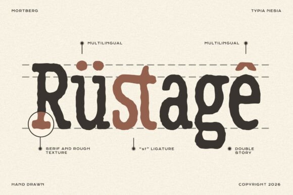 Mortberg Font PNG with transparent background - Preview 1