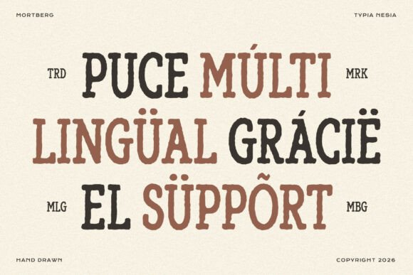 Mortberg Font PNG with transparent background - Preview 2