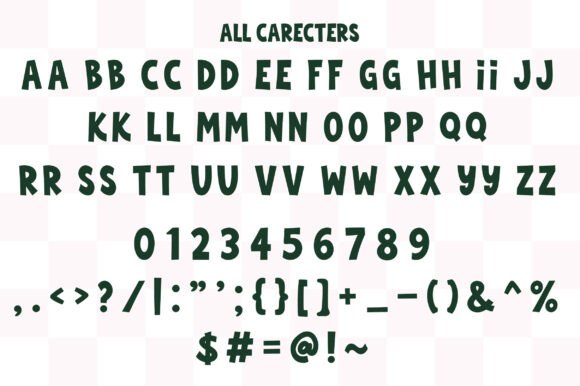 Playful Bold Font PNG with transparent background - Preview 2