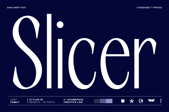 Slicer Sans Serif Font By roomspace