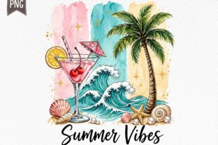 Summer Vibes Tropical Beach Design PNG Graphic by SR Design · Creative ...