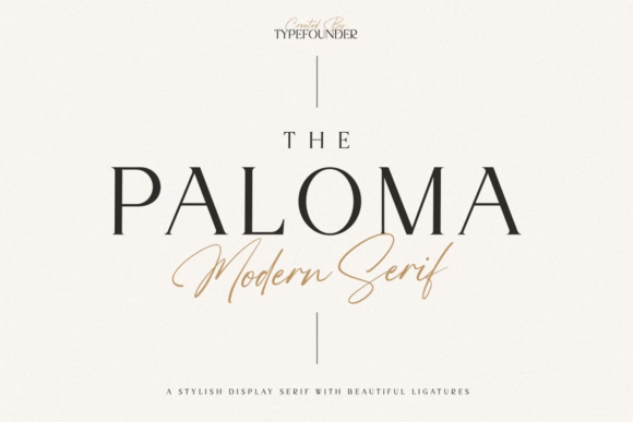 The Paloma Serif Font By Chocotype
