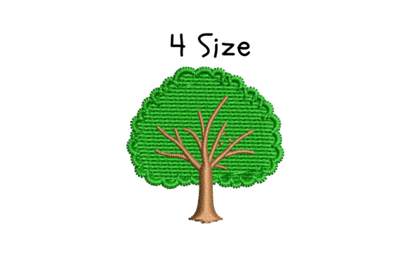 Tree Embroidery Design