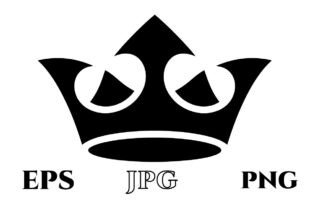 Classic King Crown Vector Clipart Design