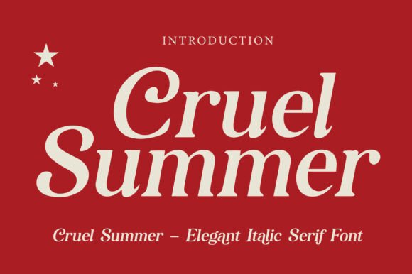 Cruel Summer Serif Font By Bundle