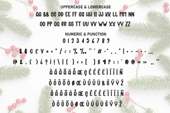 Holly Christmas Font - Preview 6
